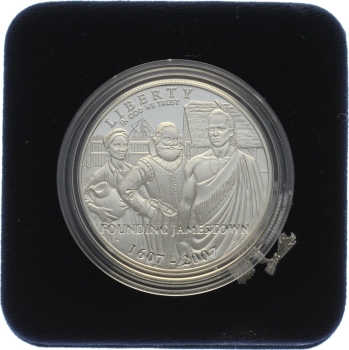 USA 1 Dollar 2007 Jamestown 400th Anniversary Silver Dollar